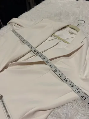 Veronica Beard Iconic Scuba Dickey Blazer Jacket in White Size 14 thumbnail 4