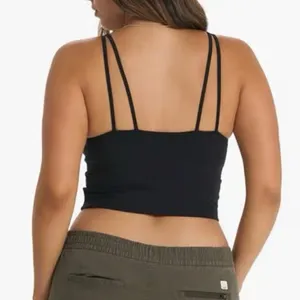 Vuori Elevate Crop Tank Black Heather Double Strap Racerback VW1005 Womens XS thumbnail 2