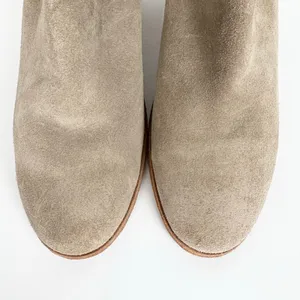 Frye Naomi Pickstitch Booties Ash Soft Oiled Italian Suede Back Zip Size 7.5 thumbnail 4