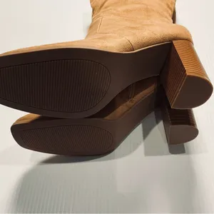 Tan Faux Suede Women's Boots Size 8 1/2 thumbnail 7