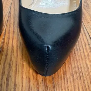 Christian Louboutin Rolando 120 Black Leather Platform Pumps Red Bottoms Heel 37 thumbnail 9