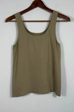 SKIMS Nude Beige Seamless Scoop Neck Tank Top Size L thumbnail 1