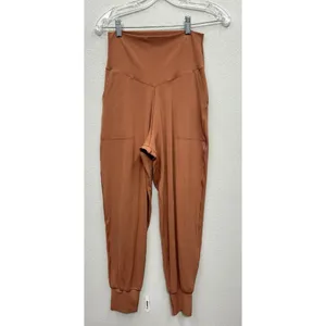 Offline By Aerie Real Me Jogger Medium Terracotta Pocket High Rise Fold Over thumbnail 2