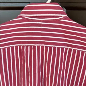 EUC Ralph Lauren Sport Button Down Striped Top Dual Embroidered Ponies Size 2 thumbnail 6
