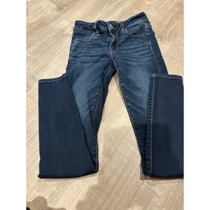 American Eagle Dark Wash Denim Skinny Jeans Stretch Casual Everyday‎ Sz 00 thumbnail 2