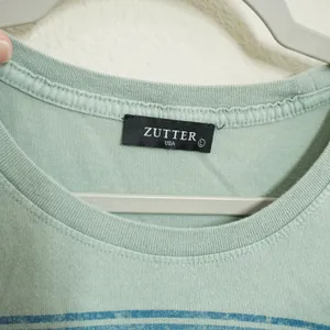 Zutter Size Large Austin Texas Live Music Capital Graphic Cropped Tee Sage Green thumbnail 2