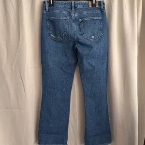 PAIGE Colette‎ Crop Flare Jeans Blaine Destructed Medium Wash Distress 28 thumbnail 4