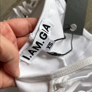 I.AM.GIA Vera Flare Pants with Lace-Up Sides in white thumbnail 7
