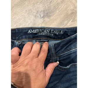 American Eagle Dark Wash Denim Skinny Jeans Stretch Casual Everyday‎ Sz 00 thumbnail 4