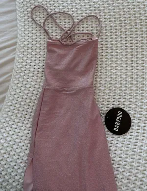 Babyboo Miley Maxi Dress Pink Sparkle thumbnail 1