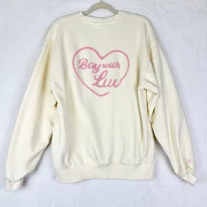 BTS Boy With Luv Pop Up Sweatshirt Size XL Official Merch Big Hit House of BTS thumbnail 1