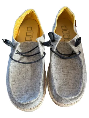 Hey Dude Shoes Women Size 8 Wendy White & Blue thumbnail 1