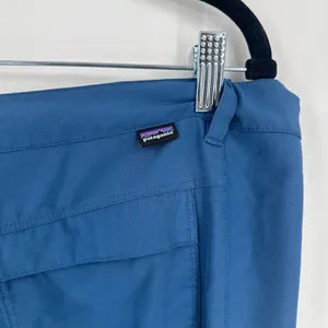 Patagonia Happy‎ Hiker Capri Pants Womens 14 Blue Hiking Outdoor Trail Gorpcore thumbnail 4