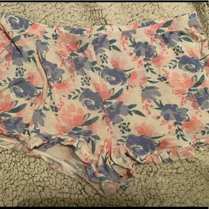 Floral Ruffled Sleep Shorts Size M thumbnail 2