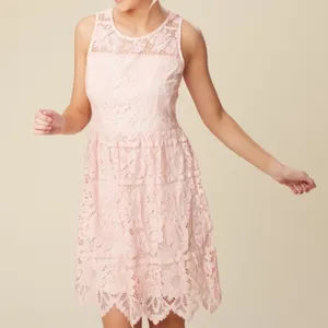 Altar'd State Peach Skin Pink Sleeveless Lace Amherst Mini Dress Women's Small thumbnail 1