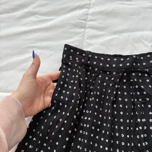Vintage Maxi‎ Skirt Womens 6 Fairy Whimsy Hippie Polka Dot Black 90s Y2K Grunge thumbnail 2