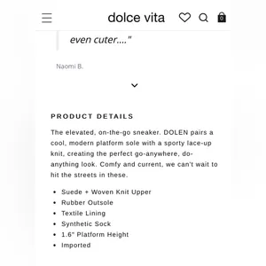 Dolce Vita “Dolen” Platform woven Cream Sneakers with textured fabric size 7.5 thumbnail 14