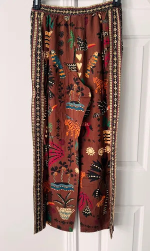Farm Rio Tropical Print Pull-On Straight Leg Pants, Size M thumbnail 12