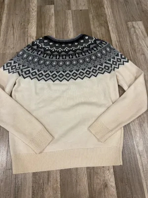 Fair isle sweater with jeweled details thumbnail 6
