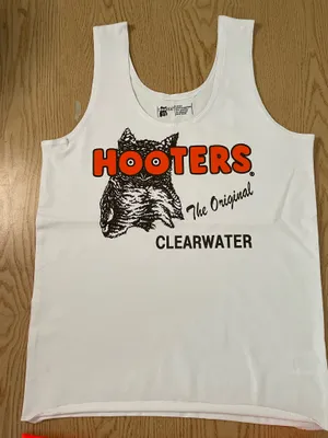 New Hooters girl Uniform tank and shorts Outfit size Large thumbnail 3