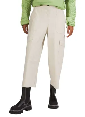 Lululemon Light Utilitech Cargo Pocket High-Rise‎ Crop Pants Natural Ivory Sz 30 thumbnail 1
