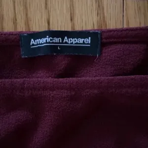 American Apparel High Neck/Halter Tank in MAROON Women Size L thumbnail 4