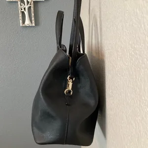 Kate Spade New York Laurel Way Evangelie Satchel in Black Saffiano Leather thumbnail 3