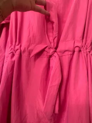 Glam Pink Cinch Waist Dress thumbnail 7