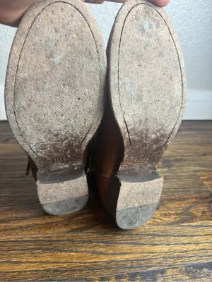 Frye Carly Zip Chelsea‎ Boots Women’s Brown Leather Ankle Booties Size 6.B thumbnail 8