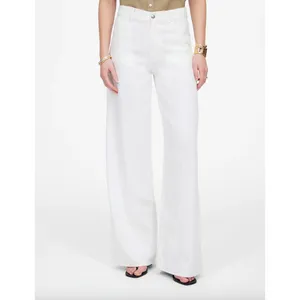 Madewell Superwide Leg Jeans Airy Denim Tile White High Rise Relaxed US 28 NWT thumbnail 2