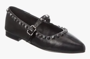 Ash Beatnik Leather Flat Women's Size 36 US 6 Mary Jane's Studded Whimsy Goth thumbnail 1