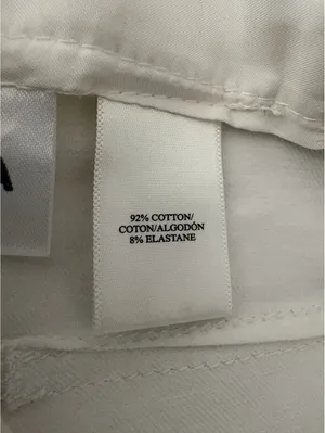 Ann Taylor Size 10 White Stretch Wide Leg Crop Pants thumbnail 7
