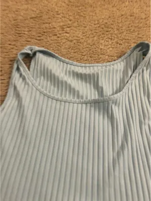Crop top blue 2xl ab59 T-shirt top thumbnail 2