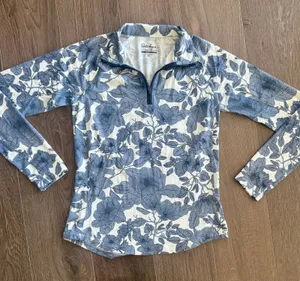 Walter Hagen Performance 11 UPF Suncover Top 1/4 Zip Golf Floral XS NEW no tags thumbnail 1