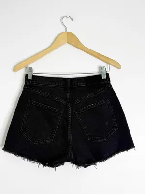 Abercrombie & Fitch Curve Love Mom Shorts Black Size 25/0 High Rise thumbnail 2