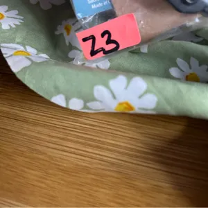 Anthropologie Green Floral Hair Scarf thumbnail 4