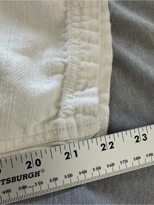 Free People White Utility Drawstring Cargo Pants XS 100% Cotton thumbnail 10