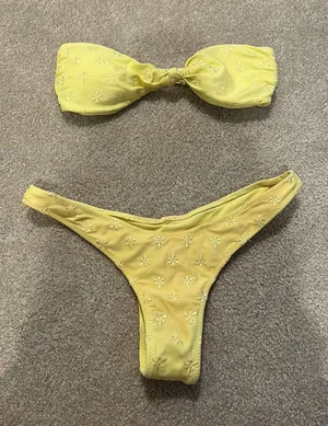 Yellow White Fox Bikini XSMALL thumbnail 1