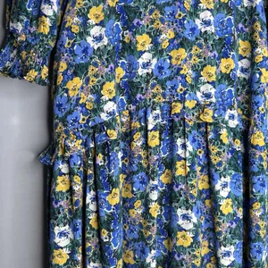 CODE x MODE Floral Maxi Dress XL Empire‎ Waist Drop Waist Ruffle Bishop Sleeve thumbnail 11