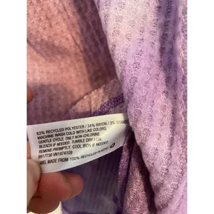 Wild Fable Top Waffle Knit Tie-Dye‎ Purple Raglan Sleeve M NWT Soft Girl Grunge thumbnail 6