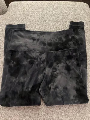 Lululemon Black & Gray High-Waist Leggings thumbnail 2