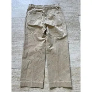 Madewell Wide Leg High‎ Raise Tailored Pants Womens Size 30 Light Yellow thumbnail 5