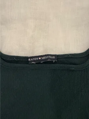 Dark Green Brandy Melville Top Crop thumbnail 3