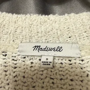 Madewell Ivory Fringe Detail Sweater thumbnail 3