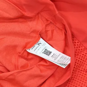 Puma Womens Mesh Front Athletic Cropped Hoodie Sweatshirt Red Orange XL thumbnail 4