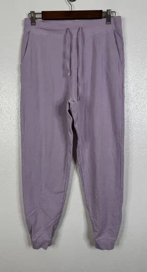 Nike Yoga Luxe Fleece Joggers Lavender Purple Sweatpants DN0936-530 Medium thumbnail 1