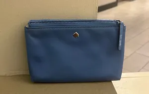 Kate SpadeChic Blue Zip Wallet Preowned thumbnail 1
