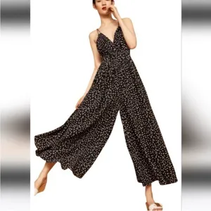 Anthropologie Maeve Finley Polka Dot Wide Leg Jumpsuit | Size 14 thumbnail 5