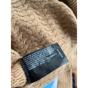 Theory V-Neck Dimensional Polo Wool Cashmere Brown Sweater Women's Size Small thumbnail 6