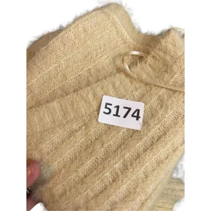 Windsor size medium yellow fluffy cardigan v neck front sweater NWT thumbnail 8